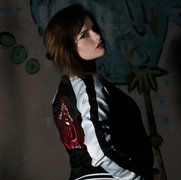 Vintage The Rollin Stones Bomber Jacket women's si - Picture 8 of 8